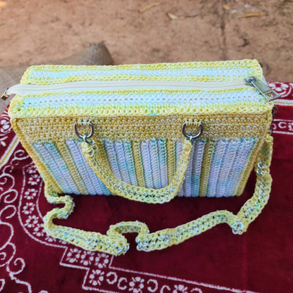 Yellow with White in bule tone