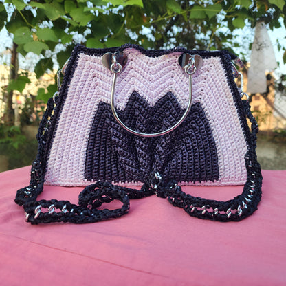 Navy blue with White in Trapezium