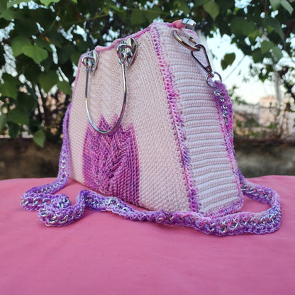 White with Pink in Trapezium