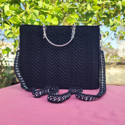 Black in Cross frame